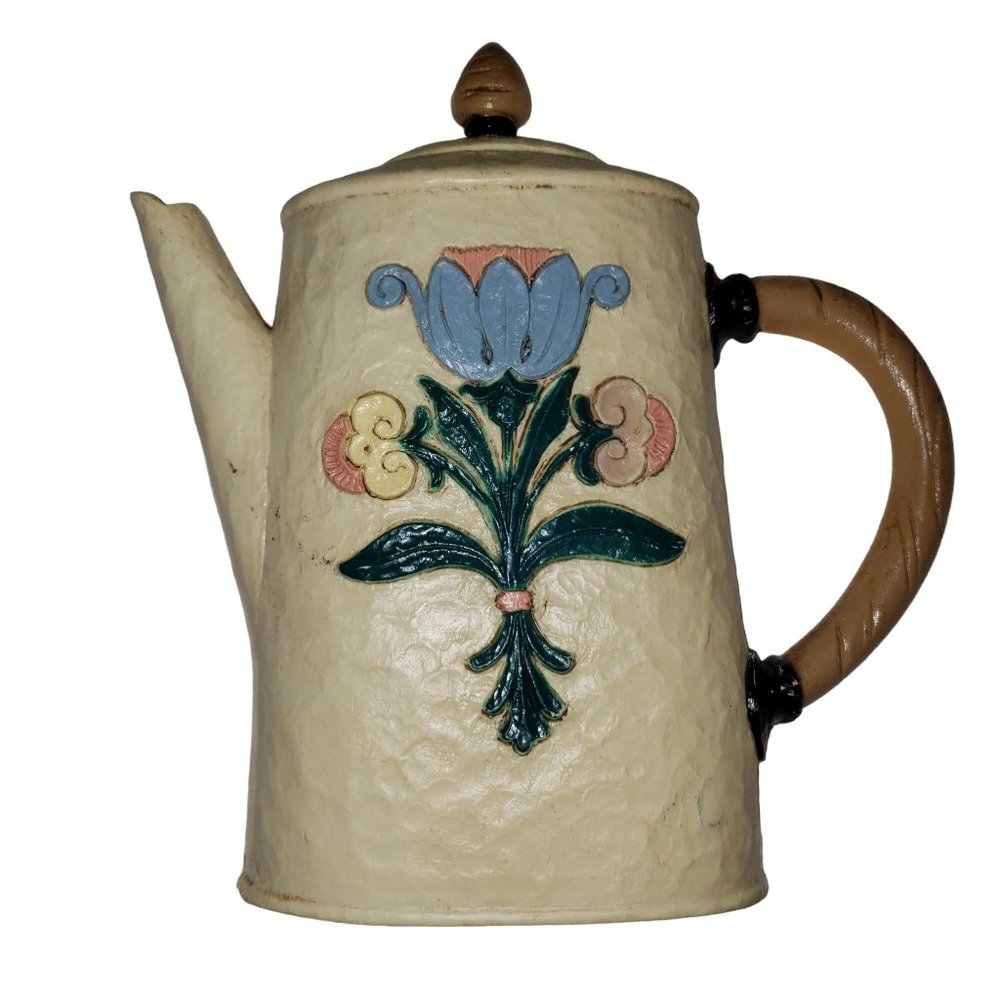 Home Interior 2 piece Wall Hanging Set Coffee Pot and Skillet Vintage 1995 Decor - Picture 3 of 6